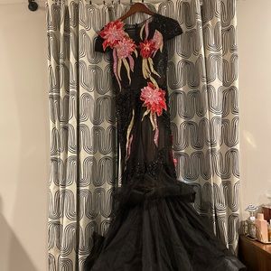 Customized Jovani Sequin Mermaid Gown with Tulled Train ♥️💗